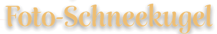 Foto-Schneekugel
