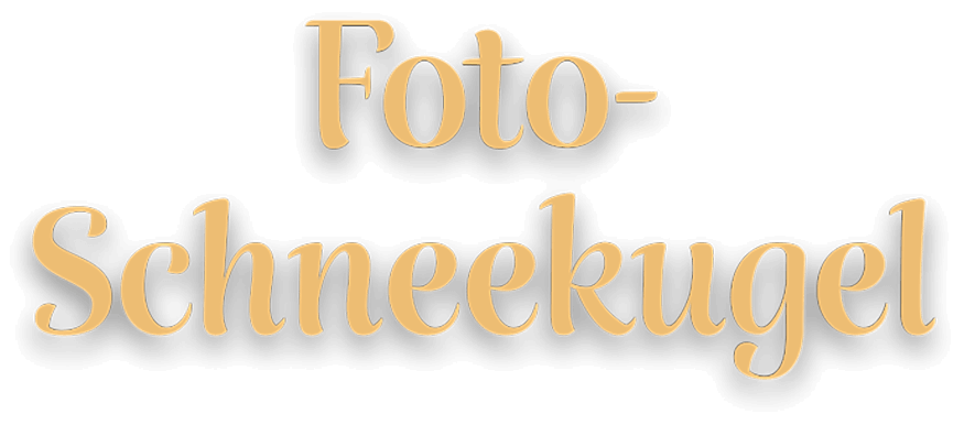 Foto-Schneekugel